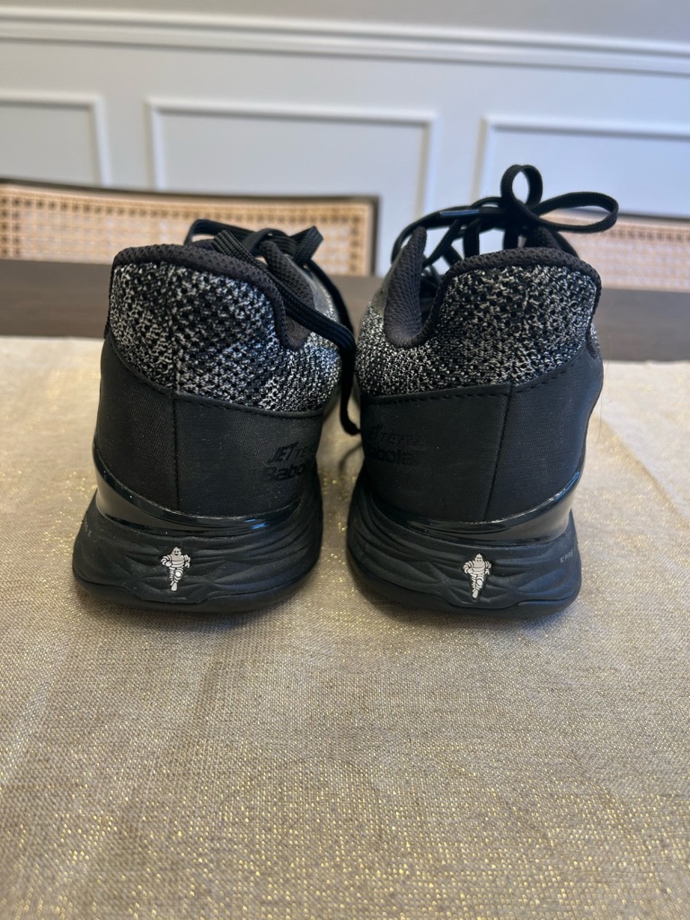 Babolat Ortholite Jet Tere AC Women 10 Black & Gray Tennis Shoes with Pink Logo - Picture 9 of 13